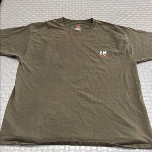 Big Dogs Graphic T-Shirt Hanes Olive Green XL Funny Dog Tee